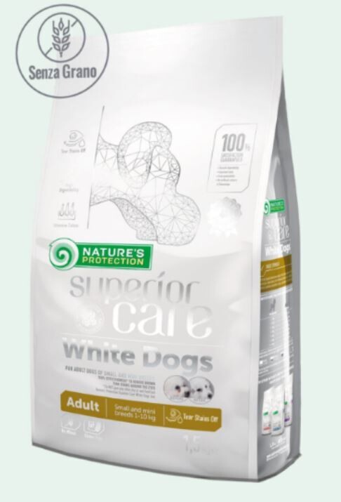 Superior care White Dogs Adult Small su base Agnello Tear Stain off 10KG