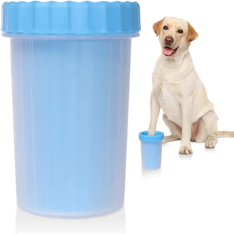 Pulisci zampe per cane manuale, setole morbide riutilizzabile.