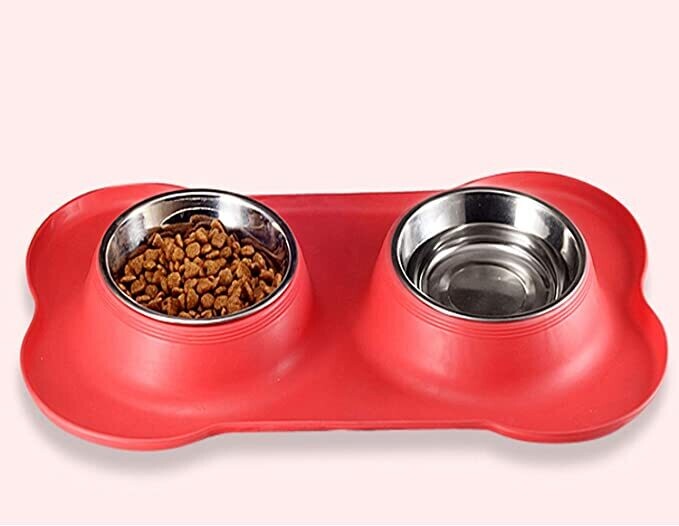 Ciotole per cani in acciaio inox antiscivolo