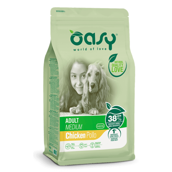 Oasy cane Medium Adult Pollo 12kg