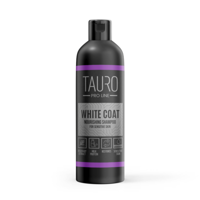 TAURO PRO LINE MANTO BIANCO, SHAMPOO NUTRIENTE PER CANI E GATTI CON MANTO BIANCO 250ml