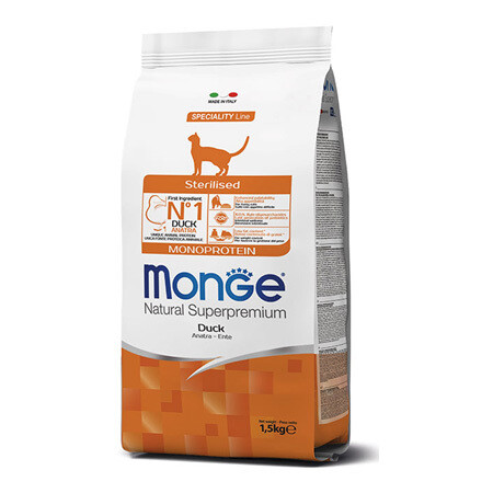 Monge natural super premium Anatra 1,5kg sterilizzato