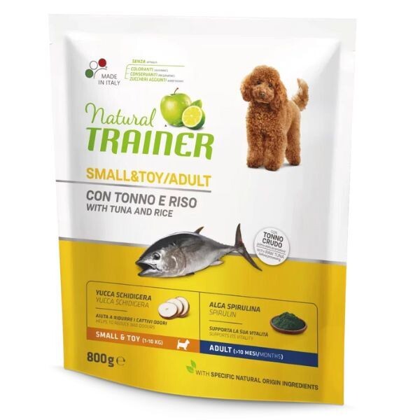 Natural Trainer Adult mini con Tonno e riso 1-10kg 800gr