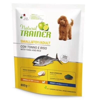 Natural Trainer Adult mini con Tonno e riso 1-10kg 800gr
