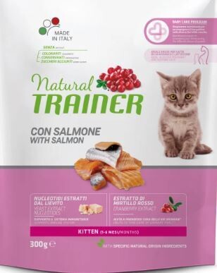 Natural trainer gatto kitten salmone 300gr