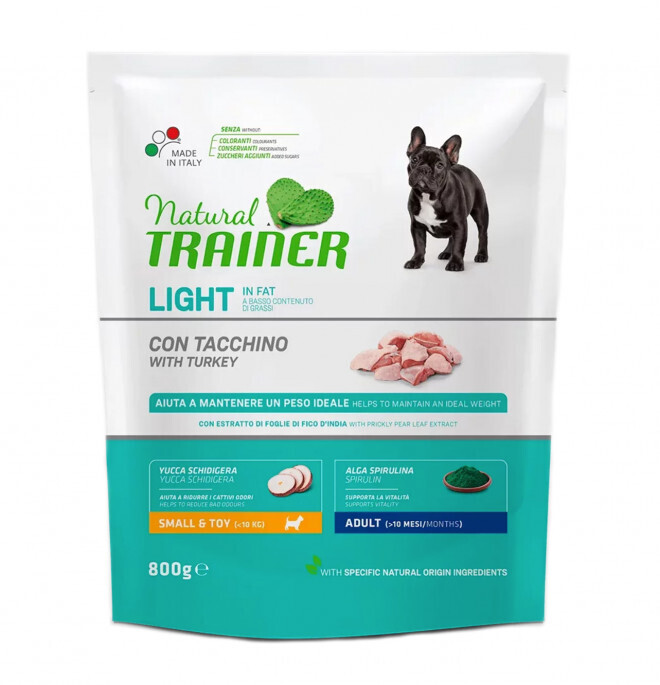 Natural Trainer Adult mini con tacchino light 1-10kg 800gr