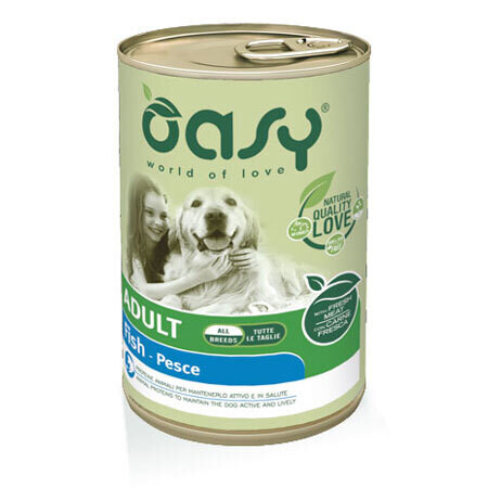 Oasy Lifestage Adult Dog patè al pesce 400gr
