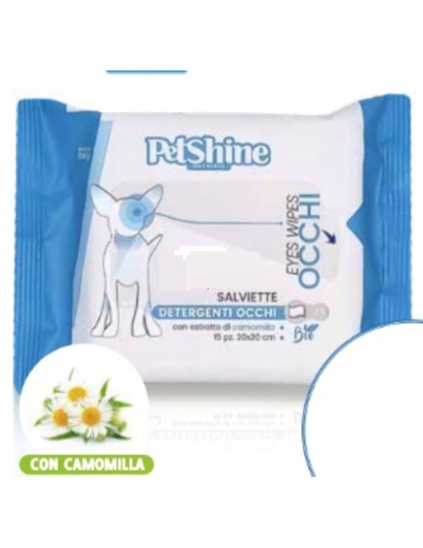 Petshine Salviette Detergenti Occhi 15pz