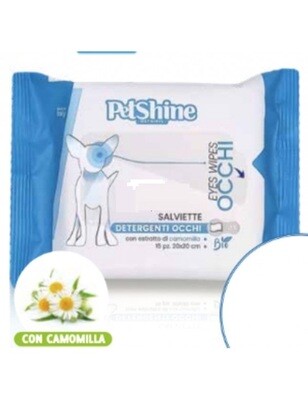 Petshine Salviette Detergenti Occhi 15pz