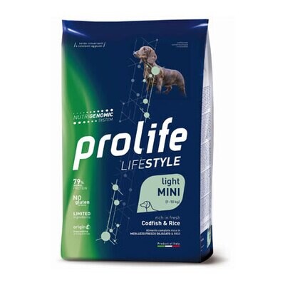 Prolife Lifestyle Cane Light Mini Merluzzo e Riso 2kg