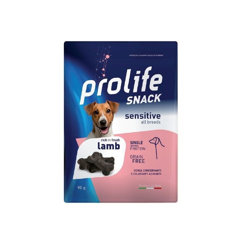 Prolife snack Sensitive Agnello fresco 90g cane