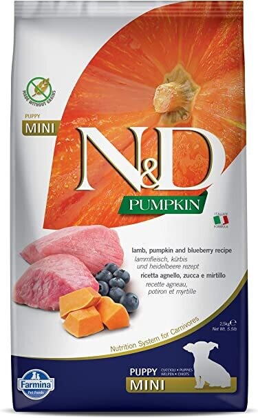 FARMINA Agnello, Zucca e Mirtillo PUPPY small 2,5kg‎