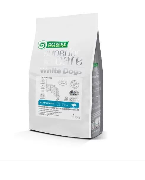 Superior care White Dogs Adult All life stages tutte le taglie Pesce Bianco crocchette 4kg