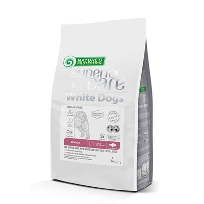 Superior care White Dogs Junior All life stages tutte le taglie Pesce Bianco crocchette 4kg
