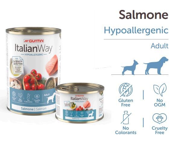 Italian Way Wet Hypoallergenic Salmone 150gr adult mini Hypoallergenic