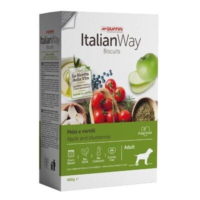 ItalianWay Dog Biscotti mela e mirtilli 400g