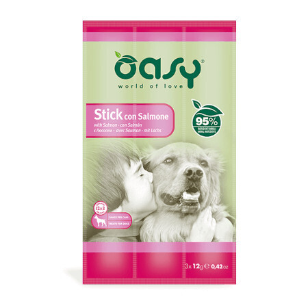 Oasy Snack per Cani 3x12 gr salmone