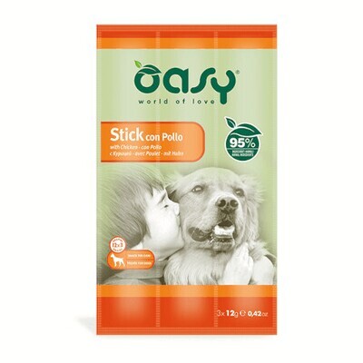 Oasy Snack per Cani 3x12 gr pollo