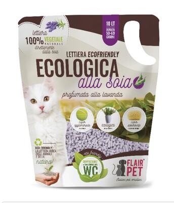 LETTIERA IGIENICA ALLA SOIA LAVANDA 10 lt