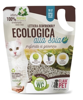 LETTIERA IGIENICA ALLA SOIA GELSOMINO 10 lt
