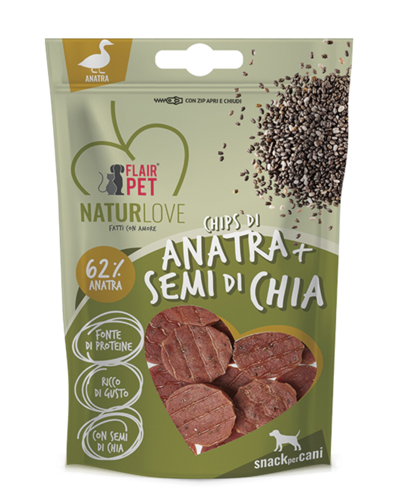 SNACK CANE CHIPS ANATRA/SEMI CHIA 70GR