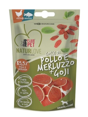 SNACK CANE GOCCE POLLO/BACCHE GOJI 70GR