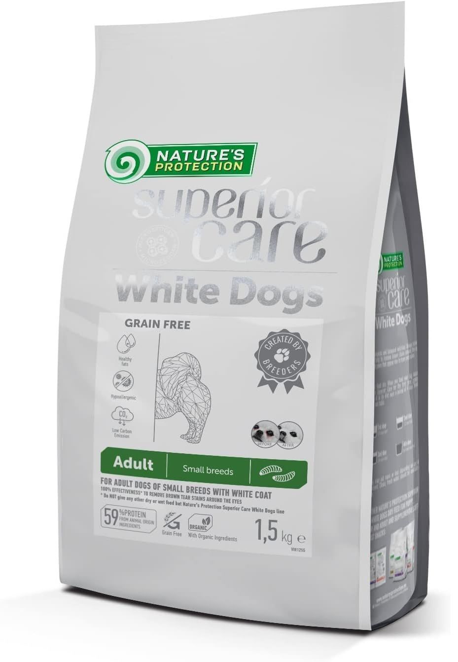 Superior care White Dogs Adult Small Insetto 1.5KG