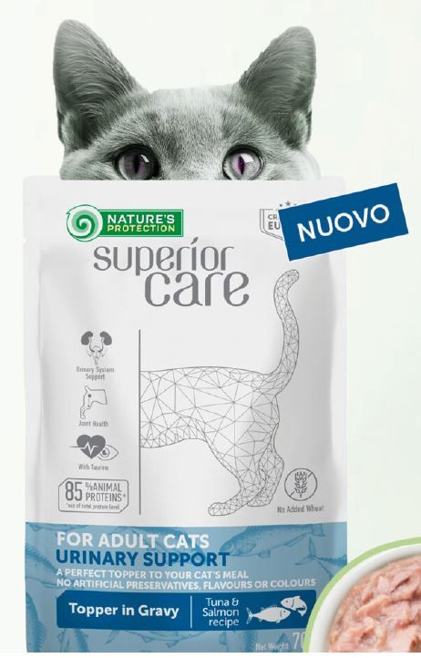 Superior care umido funzionale gatto tonno e salmone Urinary Support 70gr