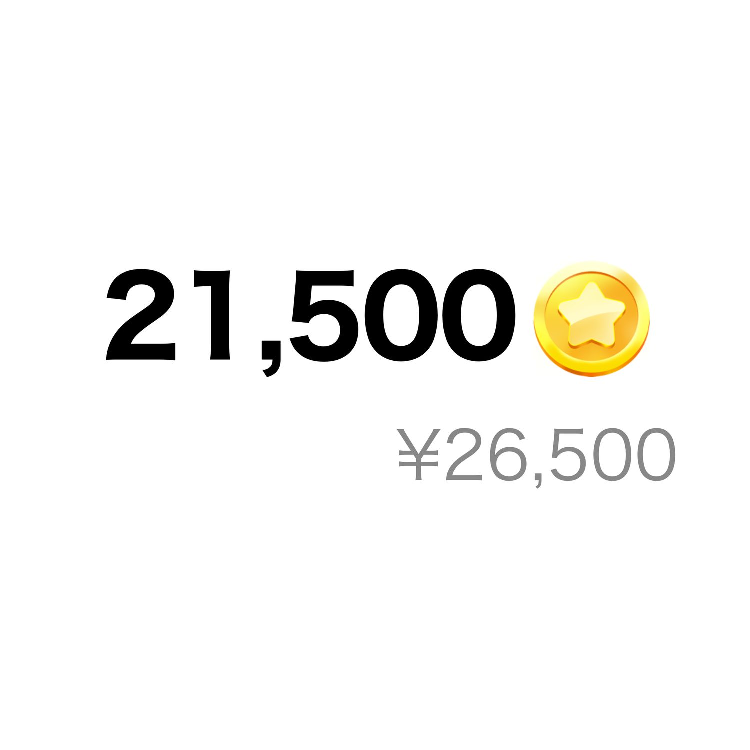 21,500コイン