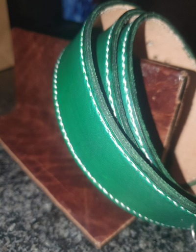 Green Stitched Belt