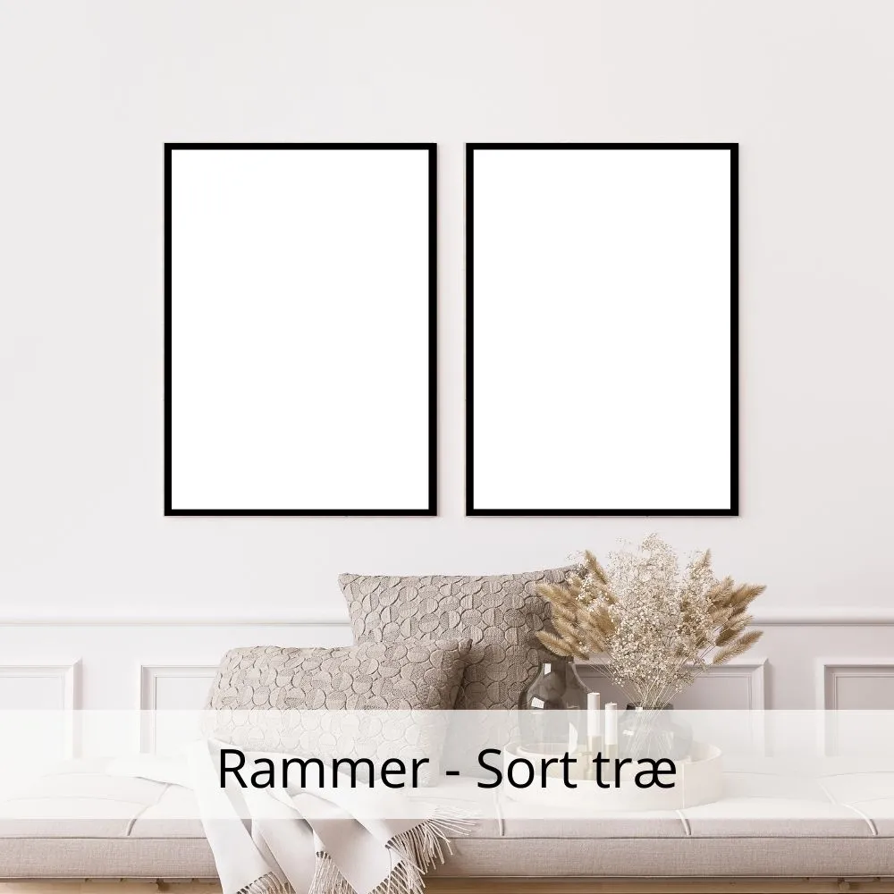 Ramme sort træ Ramme sort træ