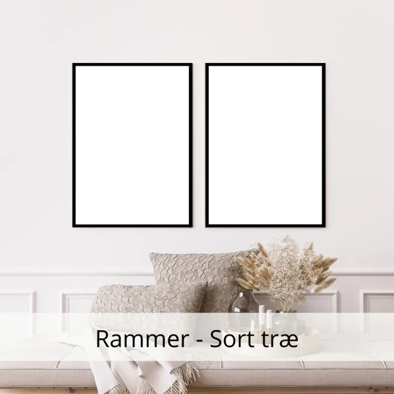 Ramme sort træ