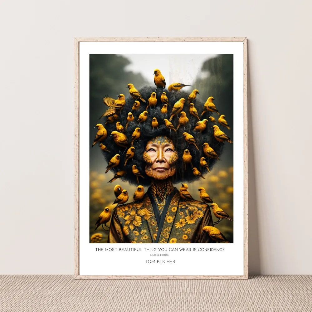 Kunstplakat - The most beautiful thing you can wear is confidence