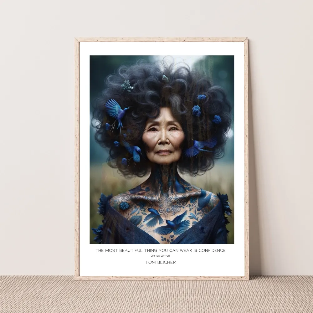 Kunstplakat - The most beautiful thing you can wear is confidence