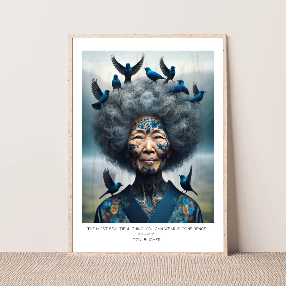Kunstplakat - The most beautiful thing you can wear is confidence