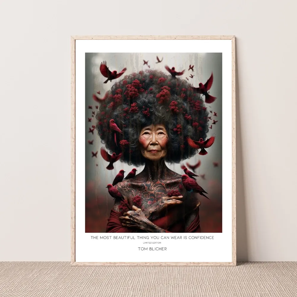 Kunstplakat - The most beautiful thing you can wear is confidence