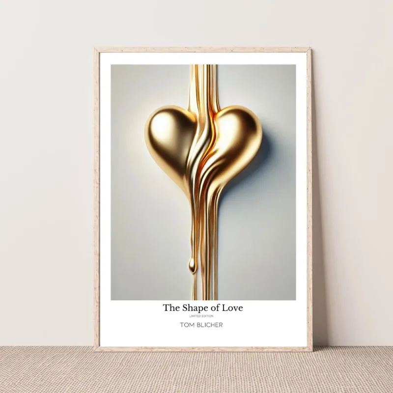 Kunstplakat -The Shape of Love