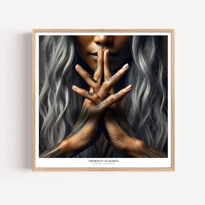 Kunstplakat - The Beauty of silence