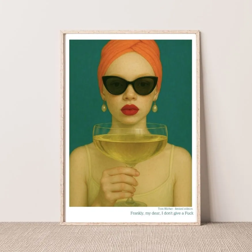 Kunstplakat - Frankly, my dear, I don&#39;t give a Fuck