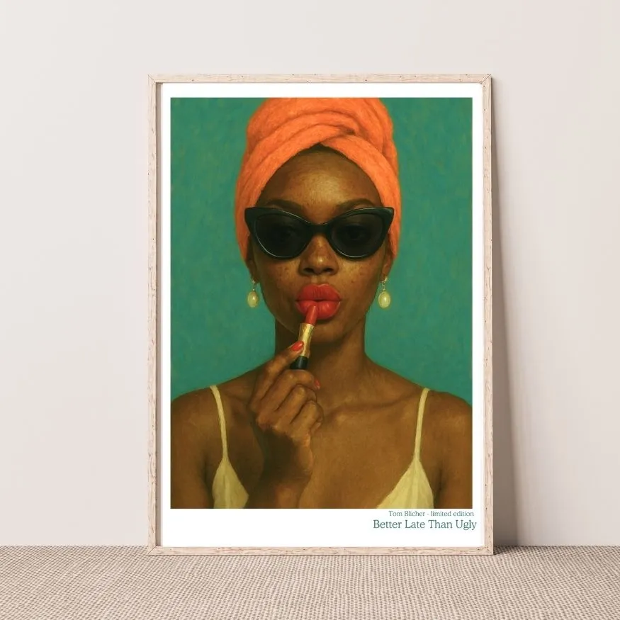 Kunstplakat - Better Late Than Ugly