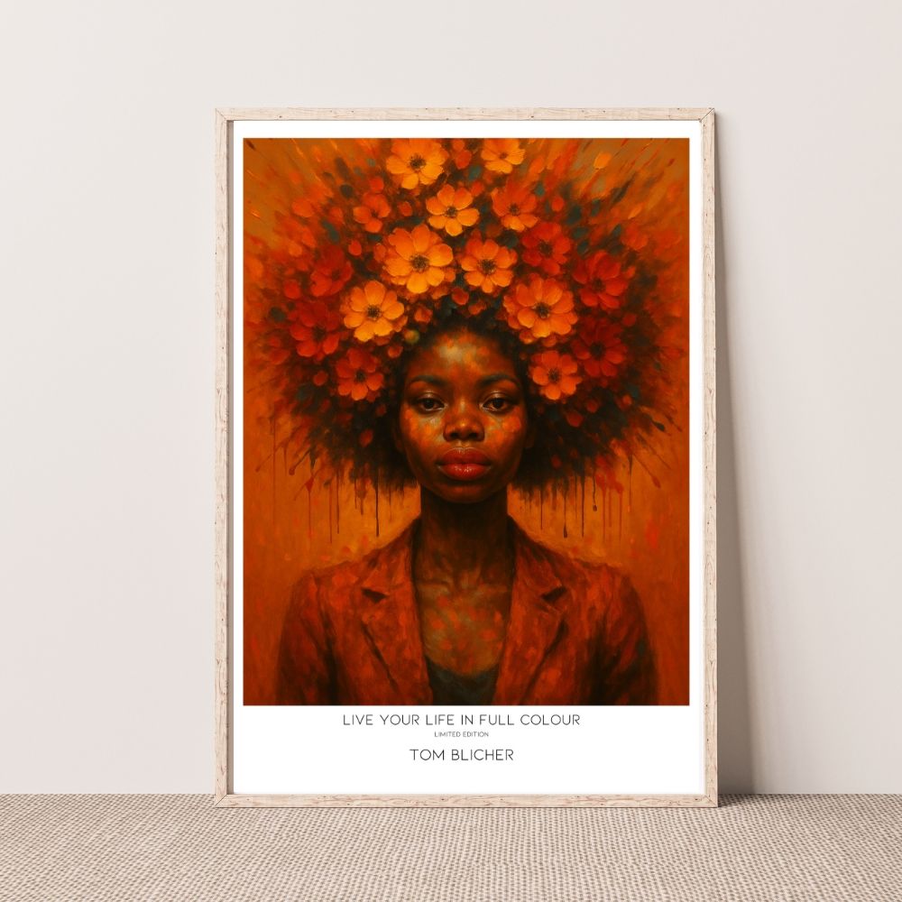 Kunstplakat - Live your Life in Full Colour