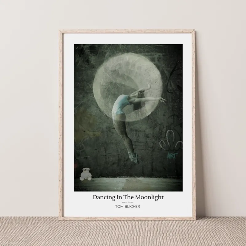 Kunstplakat - Dancing in the moonlight