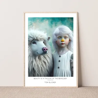 Kunstplakat - Beauty is in the eye of the beholder