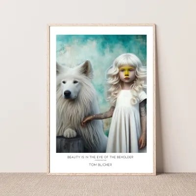 Kunstplakat - Beauty is in the eye of the beholder