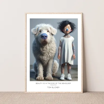 Kunstplakat - Beauty is in the eye of the beholder