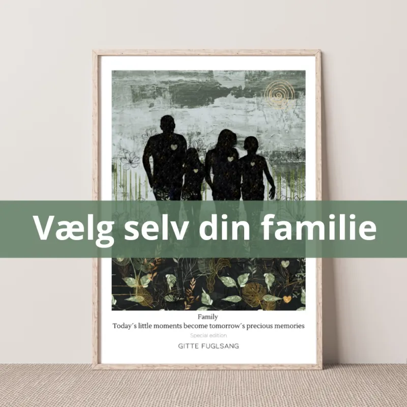 Kunstplakat - Vælg din familie