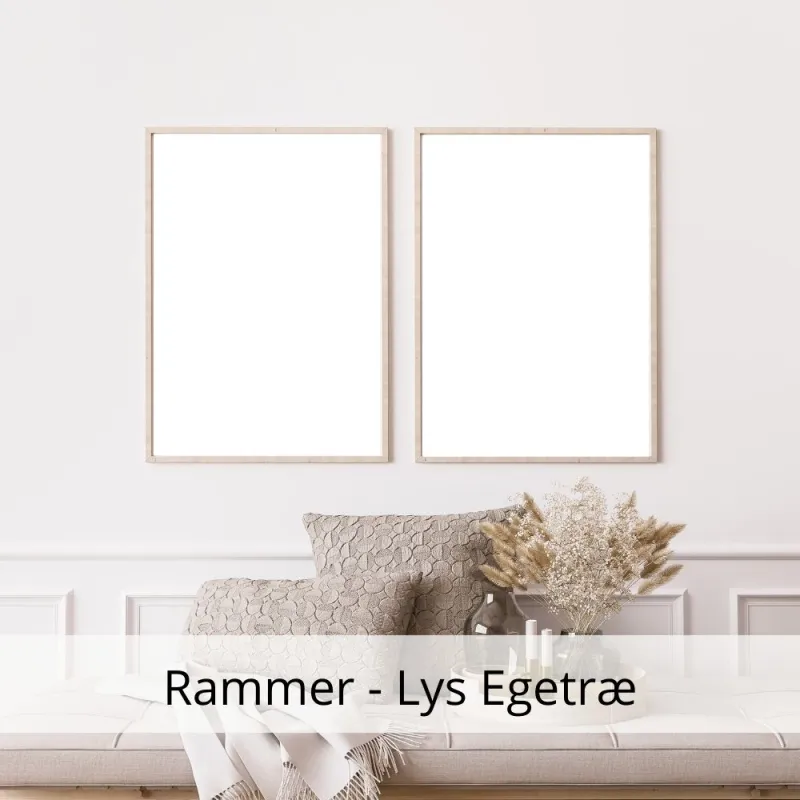 Ramme lys egetræ