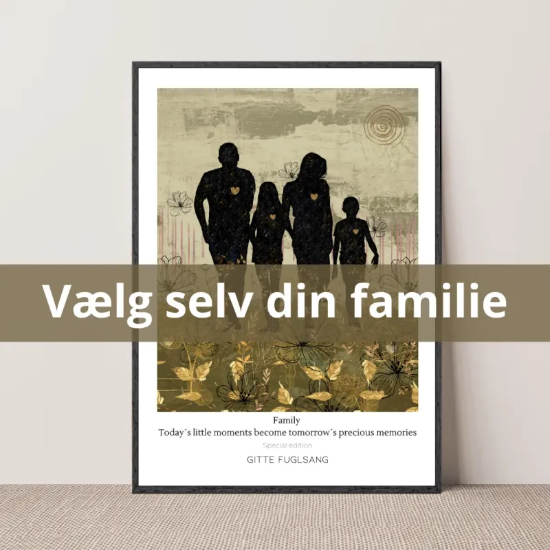 Kunstplakat - Vælg din familie