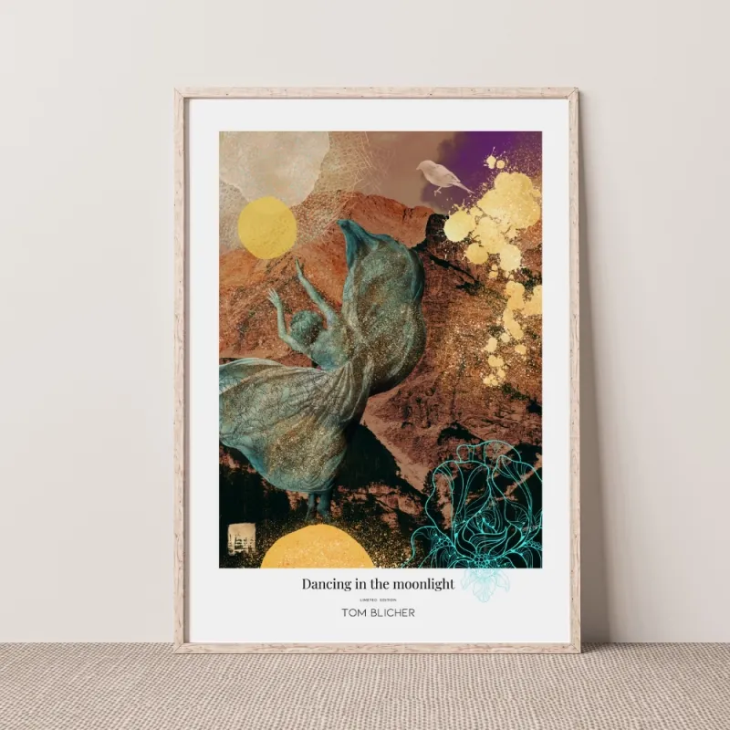 Kunstplakat - Dancing in the Moonlight