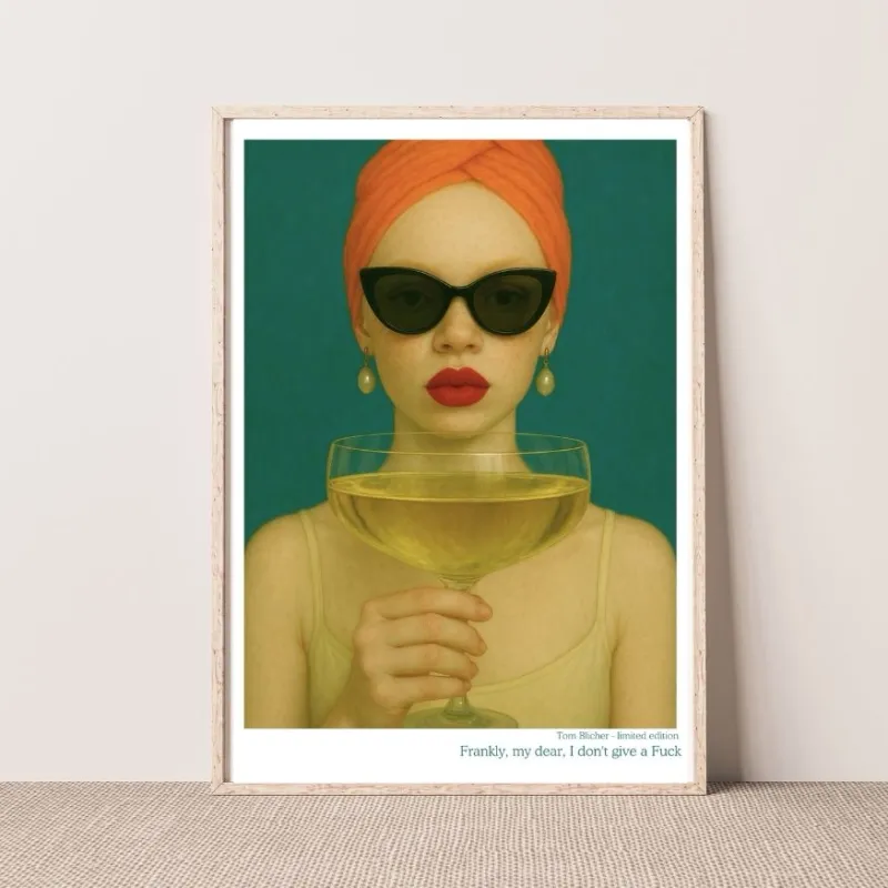 Kunstplakat - Frankly, my dear, I don't give a Fuck